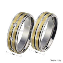 Custom gold and silver bands rings for couples,valentine ring 22ct gold ring